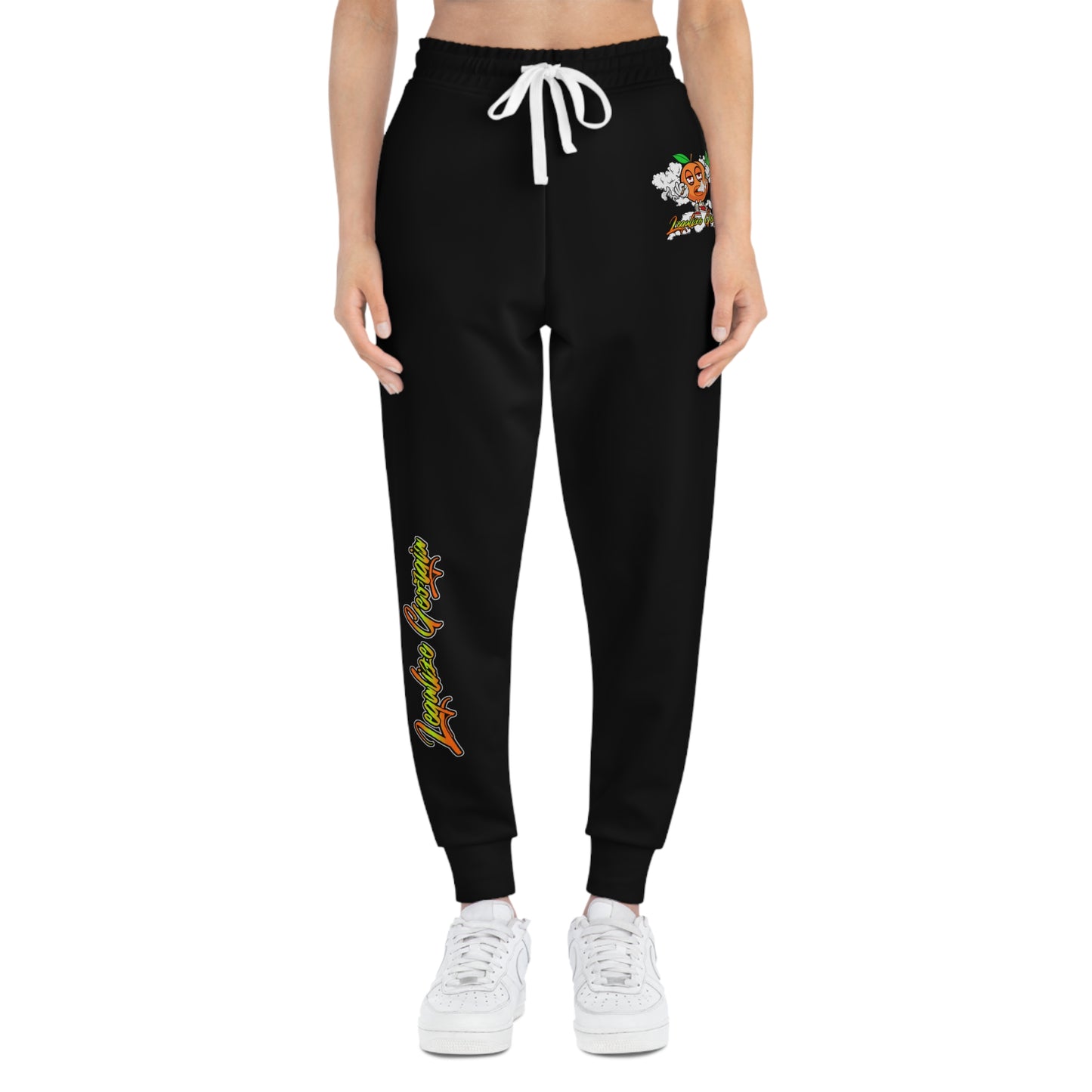 Black Athletic Joggers (AOP)