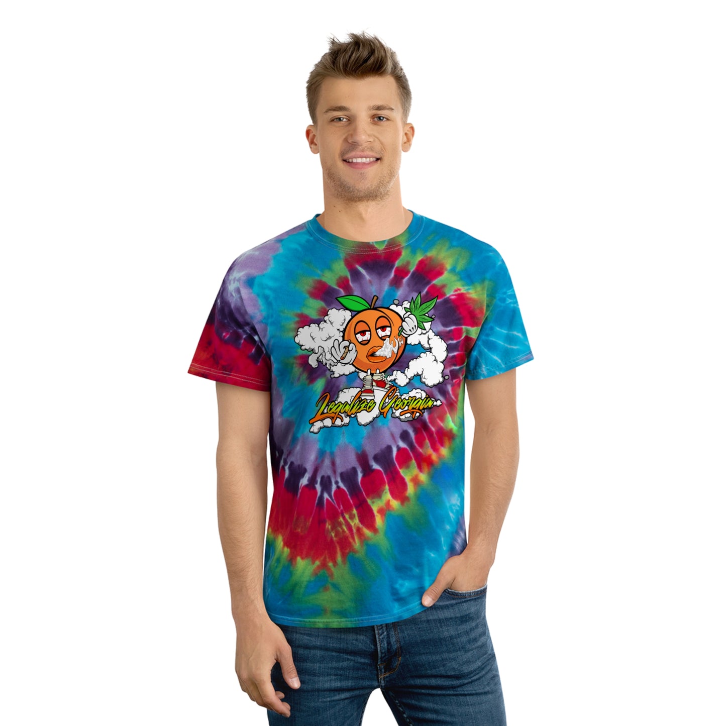 Legalize Georgia Tie-Dye Tee, Spiral