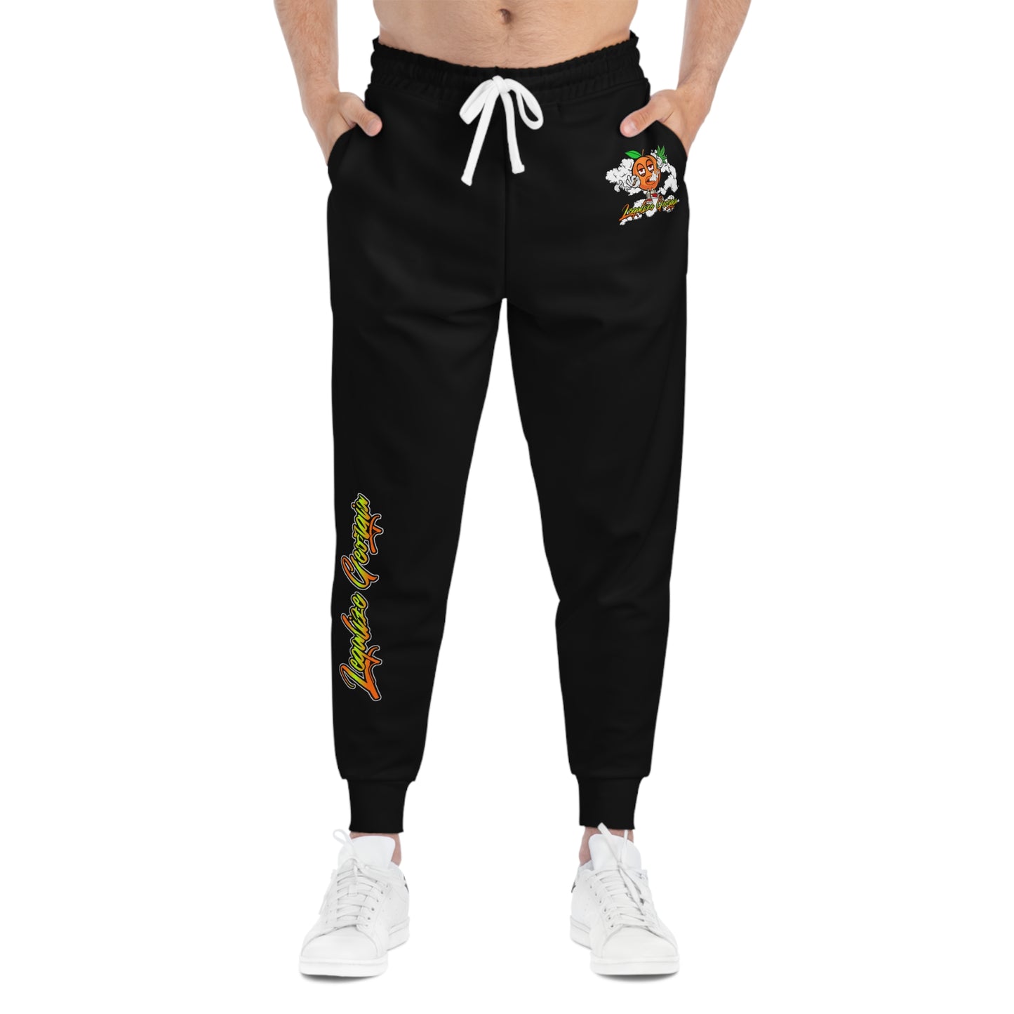 Black Athletic Joggers (AOP)